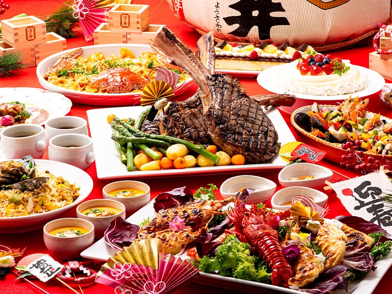【新年を彩る贅沢ブッフェ】「スカイレストラン ハレアス」で楽しむお正月限定メニュー